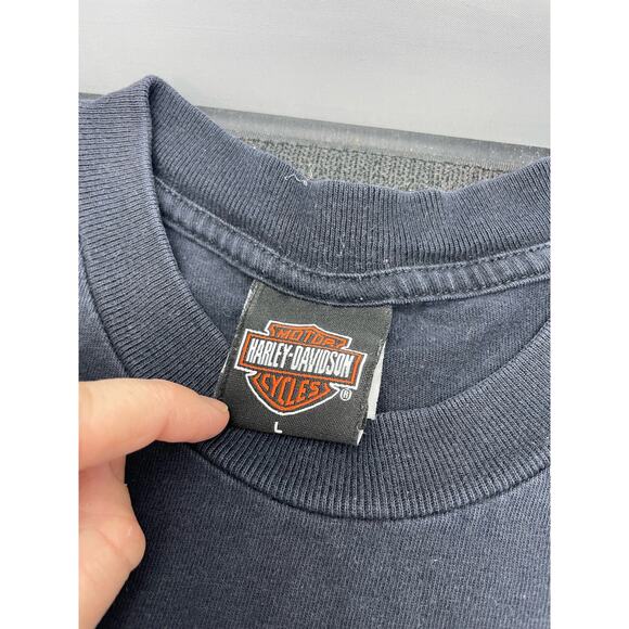 2006 Y2K Harley Davidson Motorcycle Shirt Bald Eagle Grand Junction Size L - Picture 4 of 9